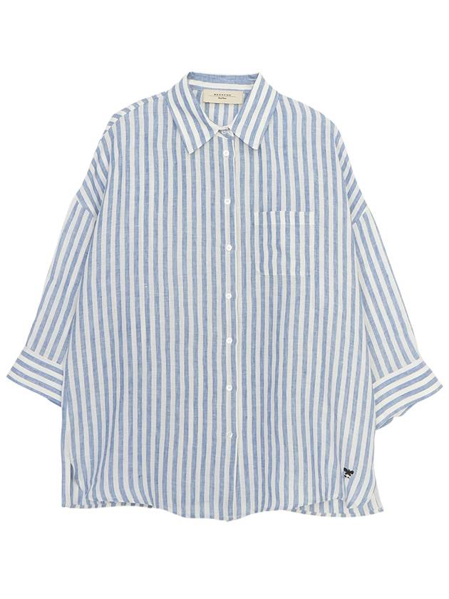 15111112650 ARDUINO 006 Women s Linen Shirt - MAX MARA - BALAAN 1