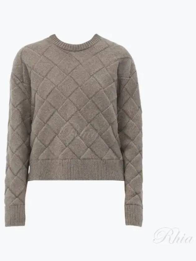 Intrecciato Wool Knit Top Riverbed - BOTTEGA VENETA - BALAAN 2