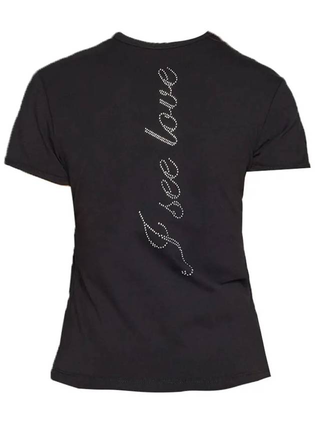 Uncutie Cubic Logo Short Sleeve T-Shirt Black - DIESEL - BALAAN 4