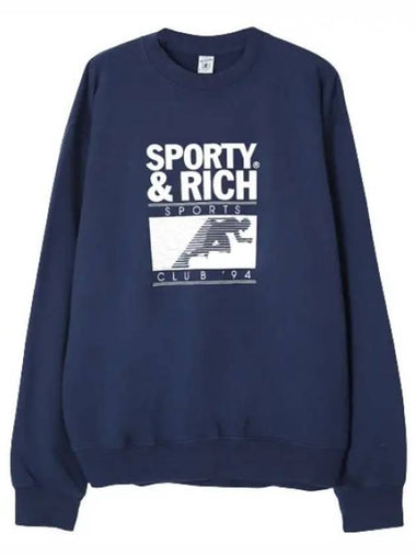 Sports Club Crew Neck Sweatshirt - SPORTY & RICH - BALAAN 1