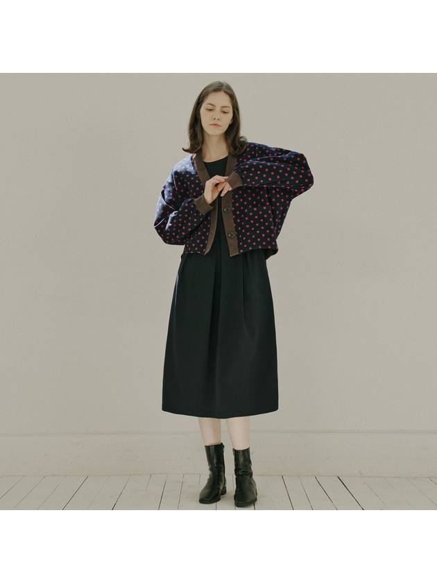 Avant dot jacquard knit cardigan navy - AVANT-G - BALAAN 4