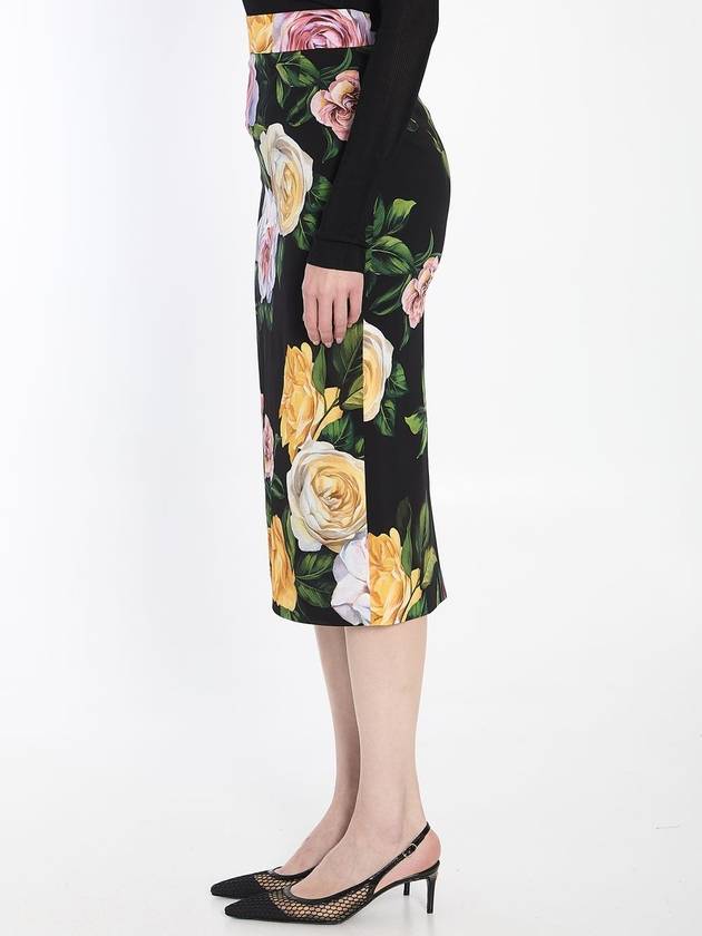 Floral pencil skirt - DOLCE&GABBANA - BALAAN 3