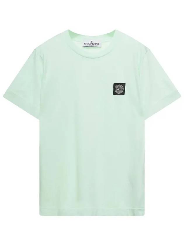 Kids 30/1 Cotton Jersey Short Sleeve T-Shirt Water Green - STONE ISLAND - BALAAN 2