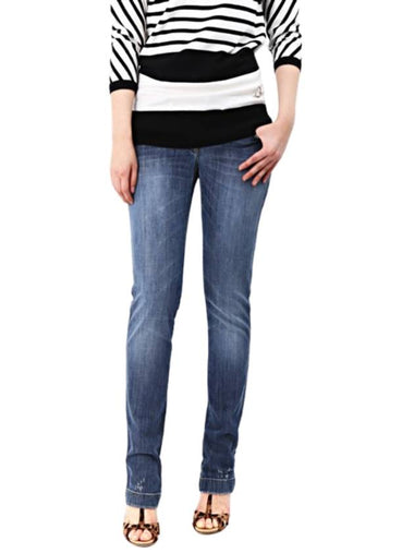 Mini Plate Skinny Jeans Blue - DOLCE&GABBANA - BALAAN 1