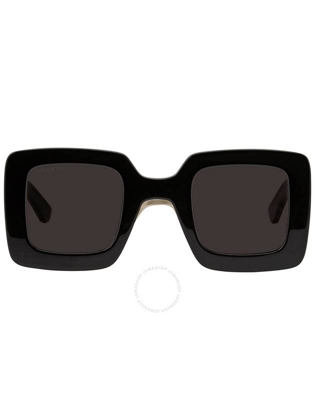 Square Acetate Sunglasses Black - GUCCI - BALAAN 2