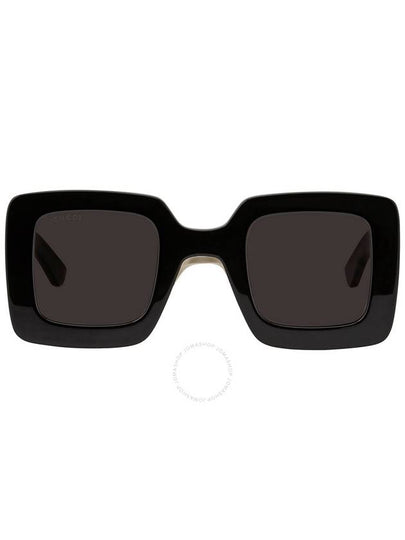 Square Acetate Sunglasses Black - GUCCI - BALAAN 2