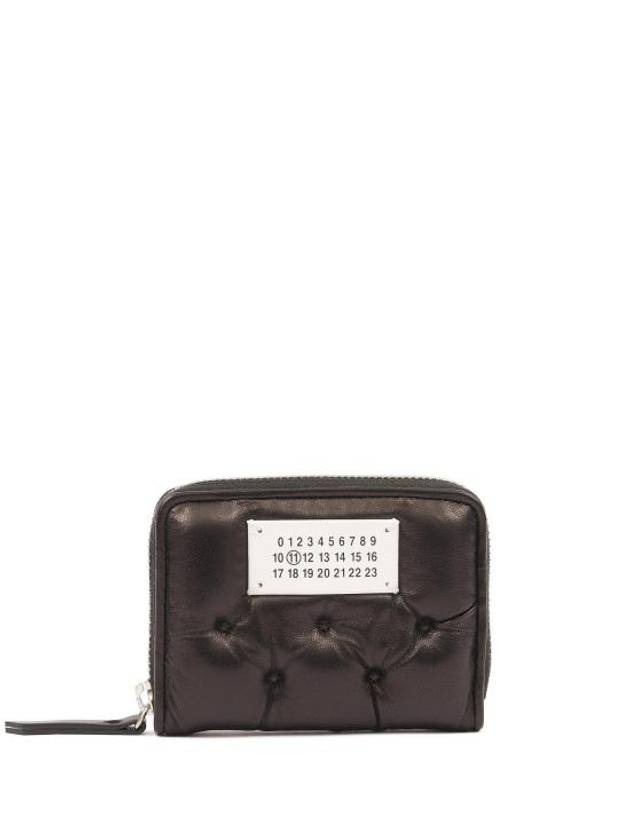 Numbers Motif Padded Leather Coin Purse Black - MAISON MARGIELA - BALAAN 2