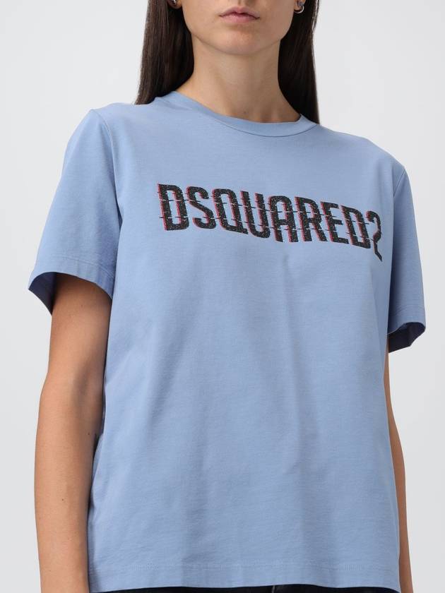 T-shirt Dsquared2 in cotone con logo stampato - DSQUARED2 - BALAAN 3