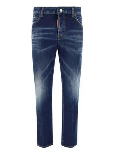 Cropped Skinny Jeans Blue - DSQUARED2 - BALAAN 2