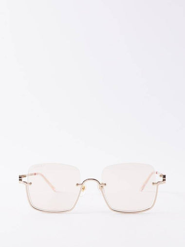 HALFRIM square metal sunglasses B0070716237 - GUCCI - BALAAN 1