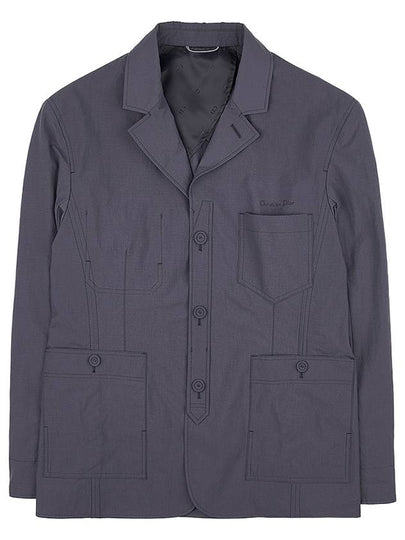 Workwear Technical Ripstop Jacket Anthracite Grey - DIOR - BALAAN 2