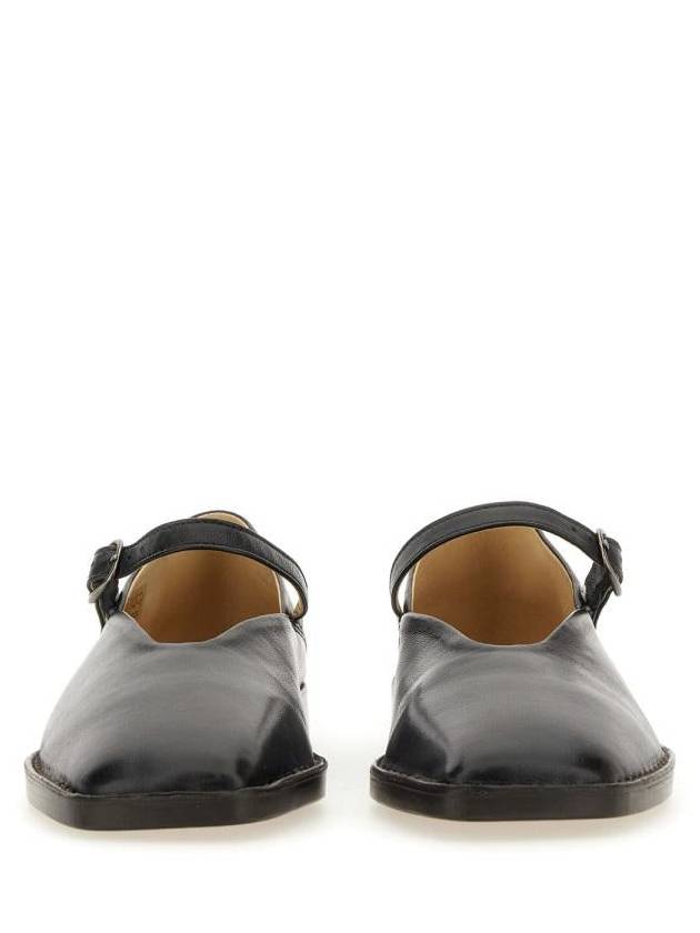 Square Toe Ballerina Shoes Black - LEMAIRE - BALAAN 7