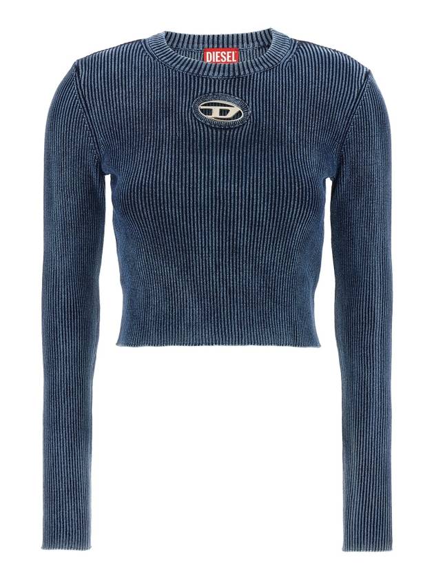 M-Anchor-A Knit Top Blue - DIESEL - BALAAN 1