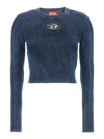 M-Anchor-A Knit Top Blue - DIESEL - BALAAN 1