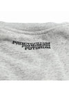 Graphic Print Crew Neck Sweatshirt Grey Melange - ACNE STUDIOS - BALAAN 6