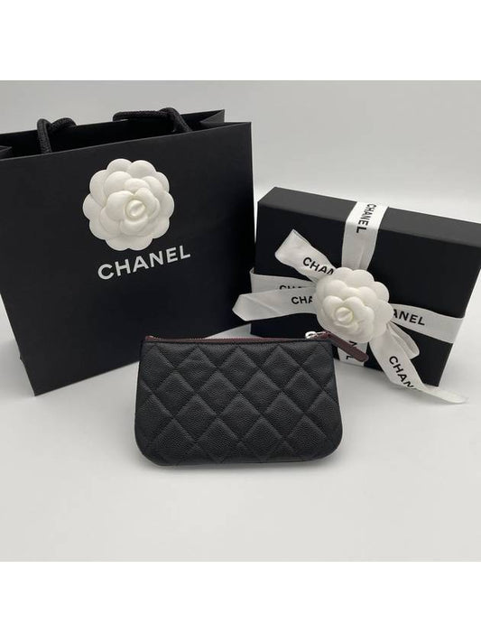 Classic Mini Pouch Caviar Black Silver Plated AP4020 - CHANEL - BALAAN 2