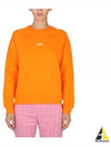 Micro Logo Cotton Sweatshirt Orange - MSGM - BALAAN 2