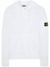 Waffen Patch Cotton Fleece Hoodie White - STONE ISLAND - BALAAN 2