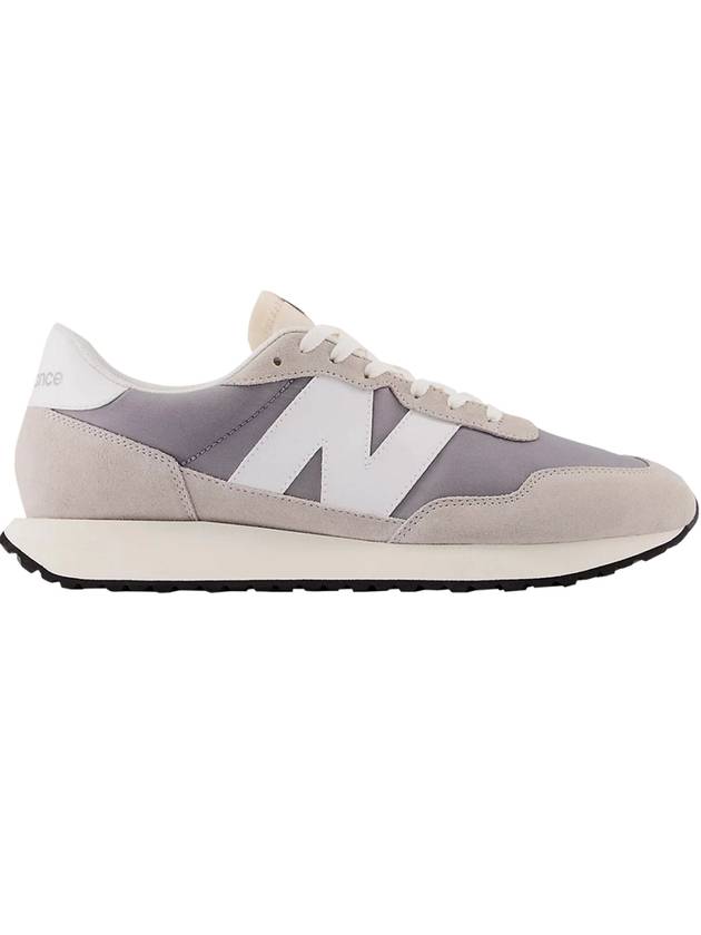 237 Suede Low Top Sneakers Grey - NEW BALANCE - BALAAN 1