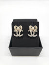 CC logo ribbon earrings cubic gold silver ABE450 - CHANEL - BALAAN 2