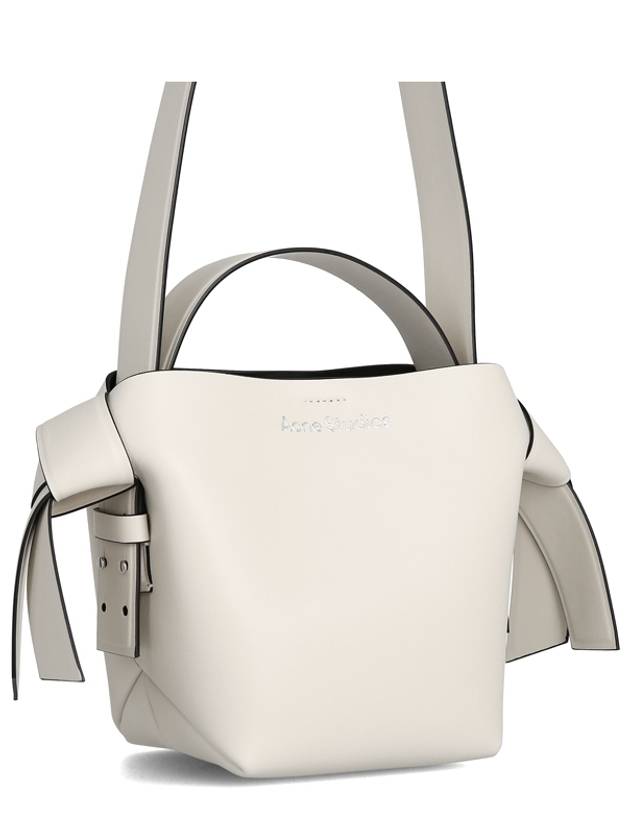 Musubi Leather Mini Shoulder Bag White - ACNE STUDIOS - BALAAN 3