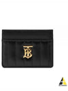 Quilted Leather Lola Card Case Black Light Gold - BURBERRY - BALAAN 2