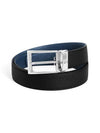 Rectangular Pin Buckle Reversible Belt Black Indigo - MONTBLANC - BALAAN 3