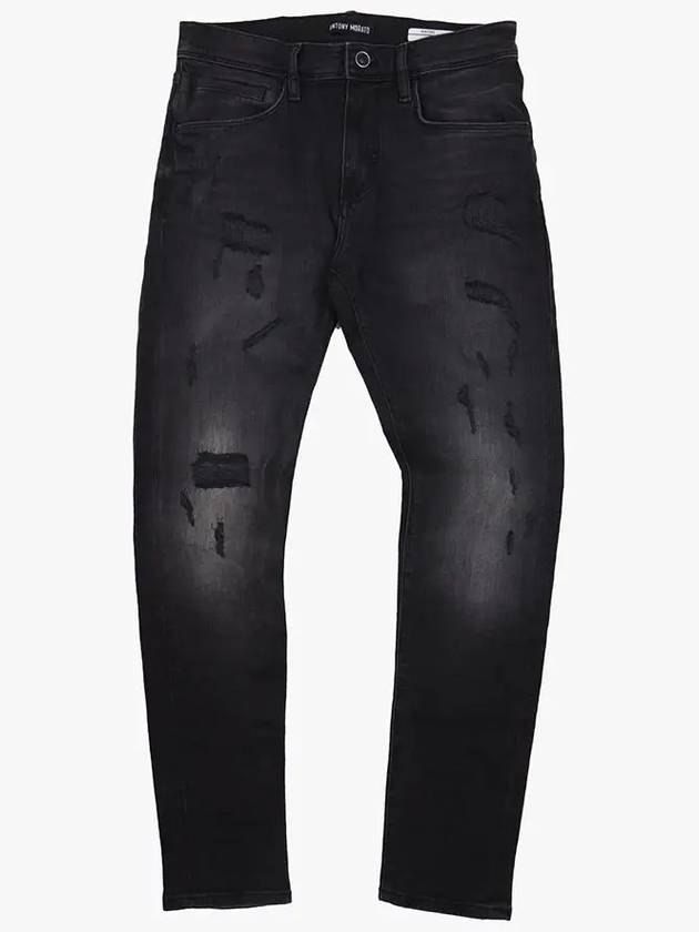 Daily Slim Boy Damage Black Jeans JN147 - IKALOOOK - BALAAN 1