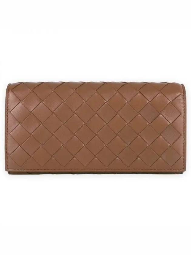 Intrecciato Flap Long Wallet Wood - BOTTEGA VENETA - BALAAN 2