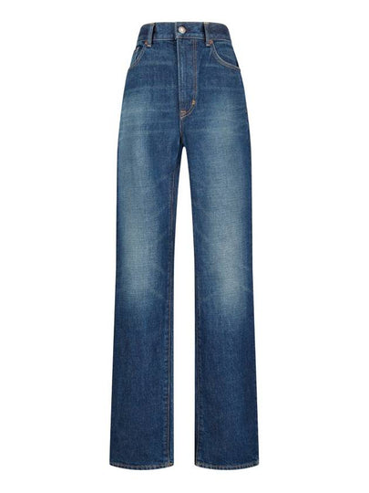 Denim Straight Pants PAD114DEX222HB772 MID BLUE - TOM FORD - BALAAN 2