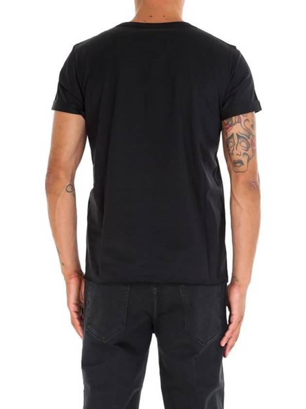 SAINT LAURENT T-SHIRT COL ROND JERSEY IMPRIM - SAINT LAURENT - BALAAN 4