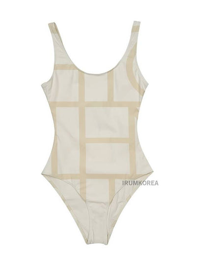 Monogram One-Piece Swimsuit Sand - TOTEME - BALAAN 2