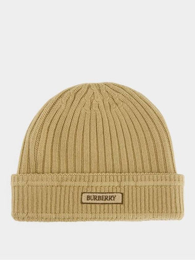 Haw Beanie - Burberry - Wool - Beige - BURBERRY - BALAAN 1