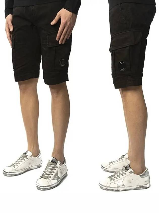 Lens Waffen Cargo Shorts Black 52 12CMBE062A - CP COMPANY - BALAAN 10