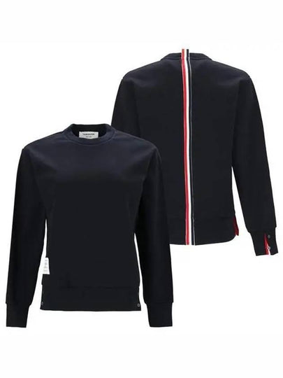 Center Back RWB Stripe Classic Loopback Crewneck Sweatshirt Navy - THOM BROWNE - BALAAN 2