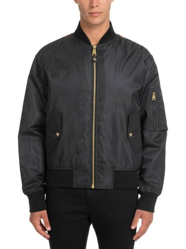 V emblem chain bomber jacket - VERSACE - BALAAN 1