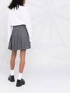 Women's 4 Bar Stripe Pleats Skirt Grey - THOM BROWNE - BALAAN 3