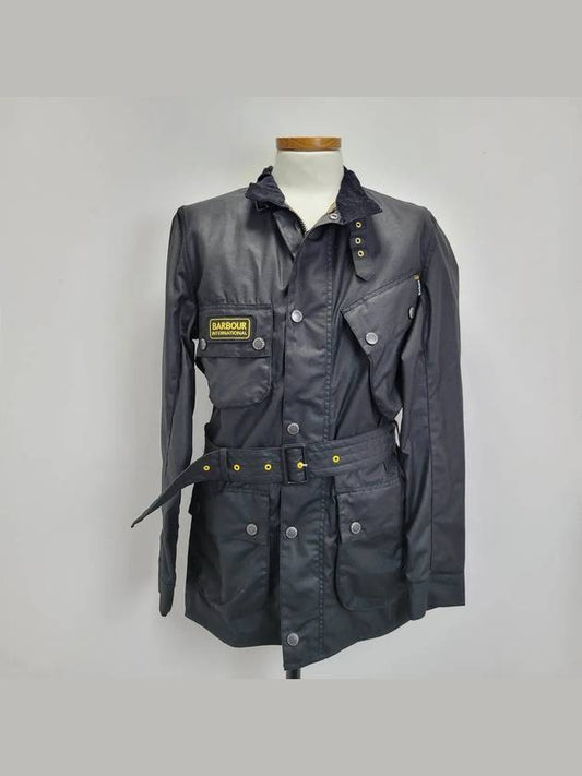 International Slim Wax Jacket Black 600965 - BARBOUR - BALAAN 1