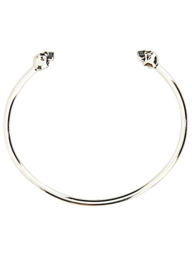 Women's Twin Skull Bracelet Silver - ALEXANDER MCQUEEN - BALAAN 4