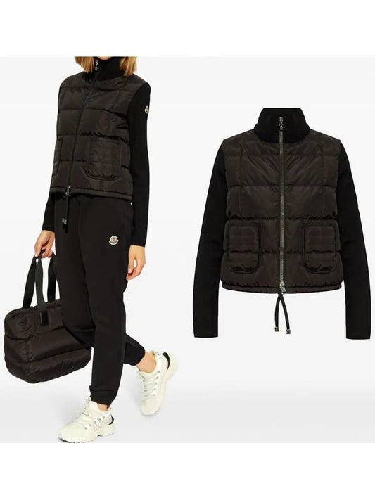 Women s Wool Zip up Padded Cardigan 9B00003 M1131 999 - MONCLER - BALAAN 1