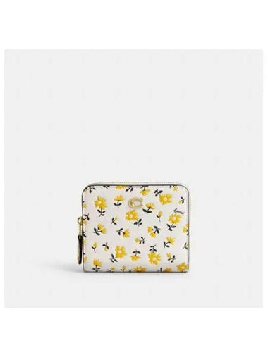 Billfold Wallet with Floral Print CR555 B4V9P - COACH - BALAAN 1