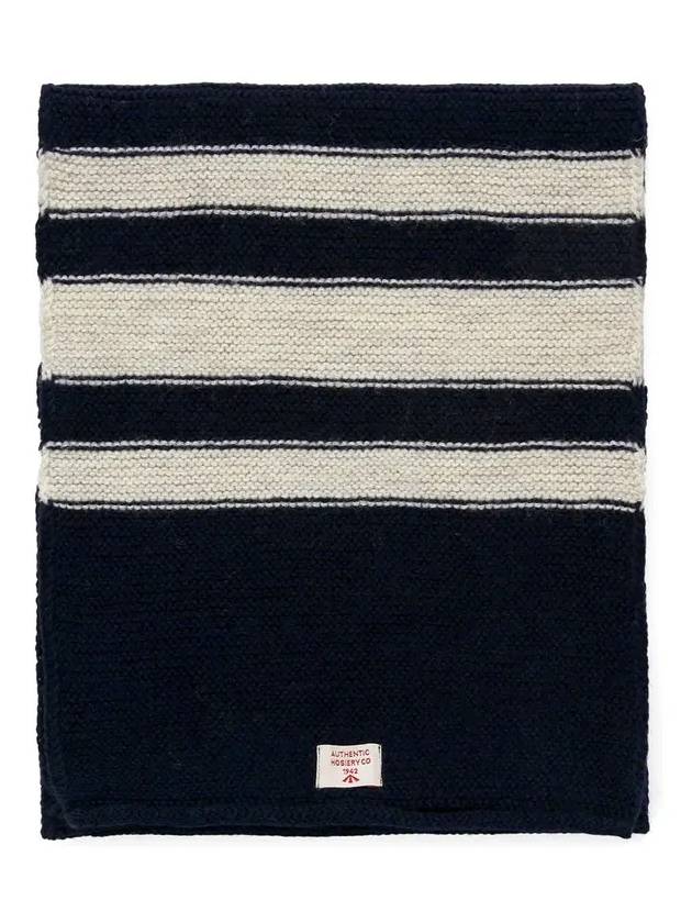 Stripe Muffler Navy - NIGEL CABOURN - BALAAN 2