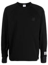 Metropolis Series Stretch Fleece Pocket Sweatshirt Black - CP COMPANY - BALAAN 1