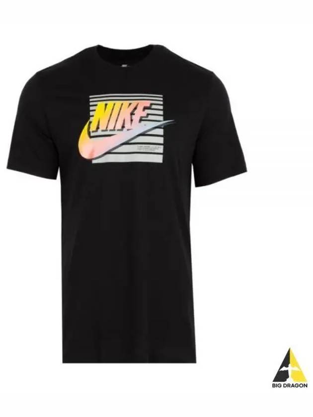 Men's Sportswear 6MO Futura Short Sleeve T-Shirt Black - NIKE - BALAAN 2