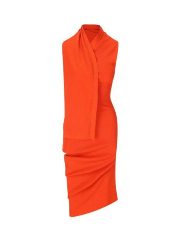 midi dress FZDC27ARV4F0QG5 P24 ORANGE - FENDI - BALAAN 1