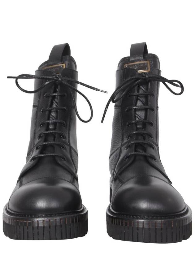 lace-up ankle boots black - DOLCE&GABBANA - BALAAN 3