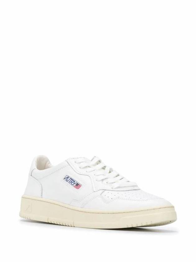 Medalist Leather Low Top Sneakers White - AUTRY - BALAAN 3