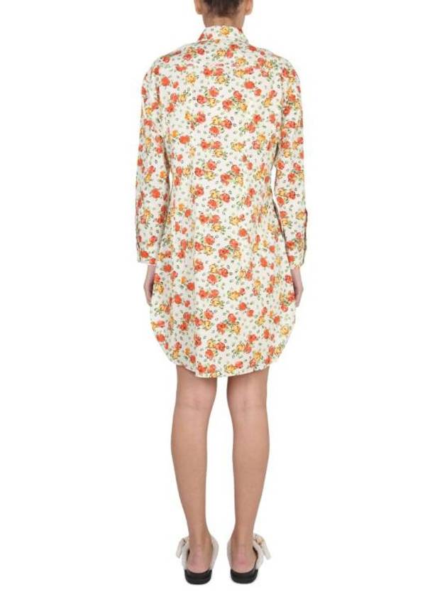 Floral Print Short Dress - MARNI - BALAAN 4