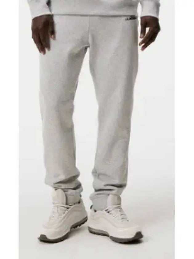 Alpha Logo Print Track Pants Light Grey Melange - J.LINDEBERG - BALAAN 2