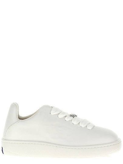 Leather Box Low-Top Sneakers White - BURBERRY - BALAAN 2